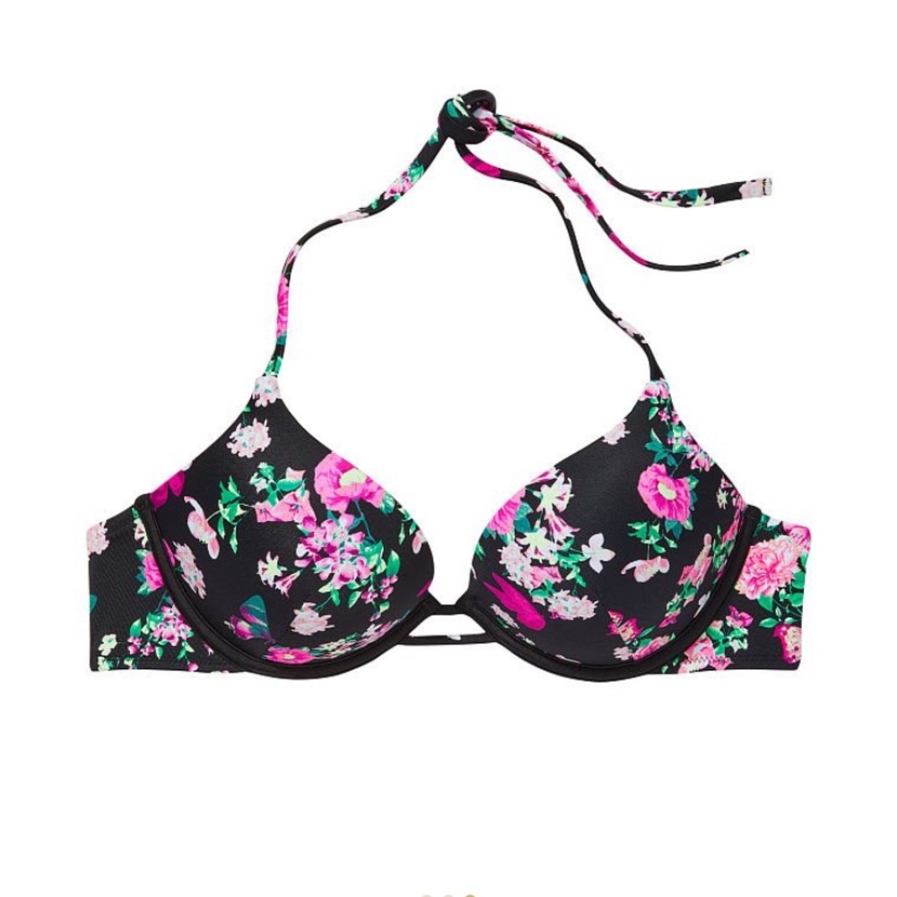 2 Pc Set VICTORIA SECRET Bombshell Super  Push-Up Swim Top 36C Botton Large - Picture 4 of 15